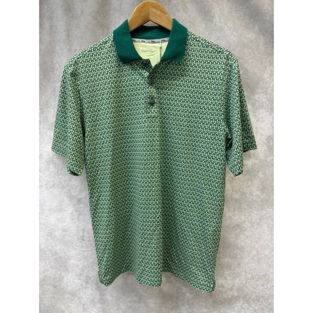 Walter Hagen Clubhouse 19th Hole Polo Men Small Nineteenth Club Green Golf Shirt